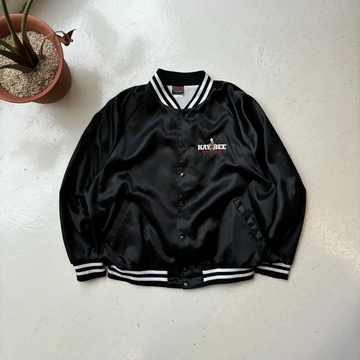 90s USA OG 나일론 사킨 바시티 2XL